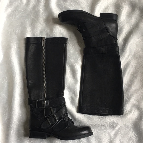 Aldo Shoes - Genuine Leather Black ALDO Boots